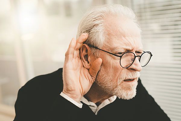 Senior having trouble hearing